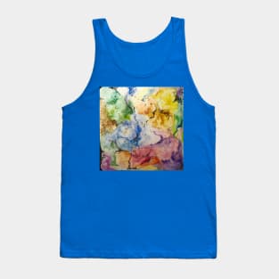 Deconstructed Watercolor Floral Tank Top